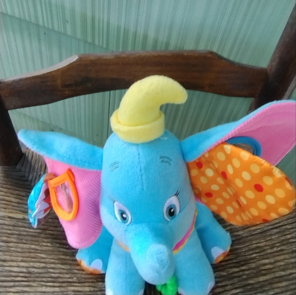 Disney Baby Activity Dumbo Developmental 9" Plush Soft Toy Stuffed Animal - Picture 5 of 16